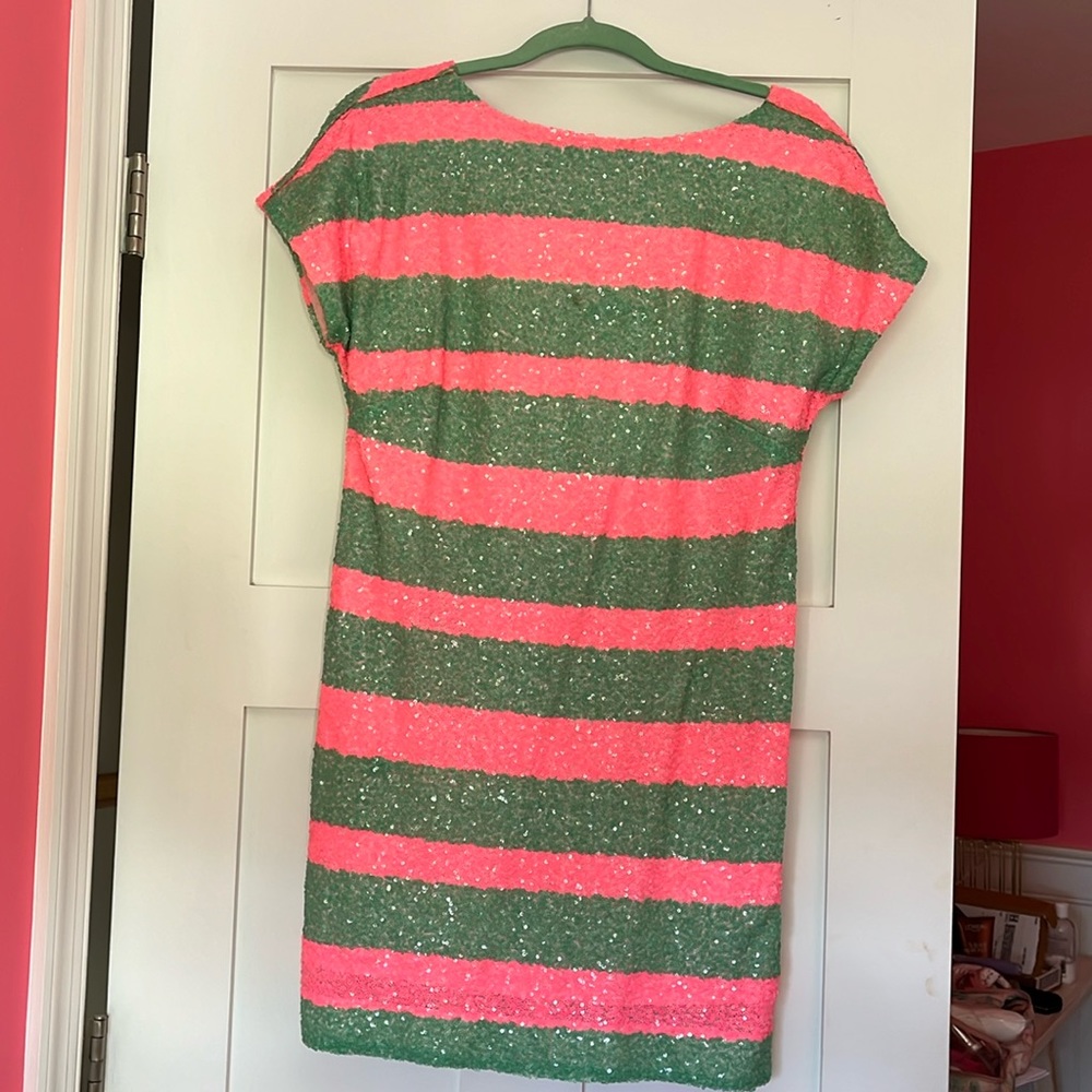 Pink and green sequin Lilly Pulitzer dress